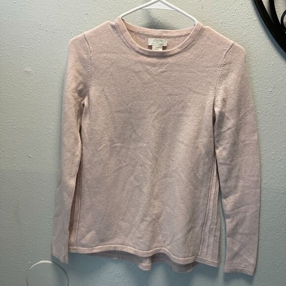 St. Tropez West Womens 100% 2-Ply Cashmere Sweater Size S Light Pink - Picture 6 of 10